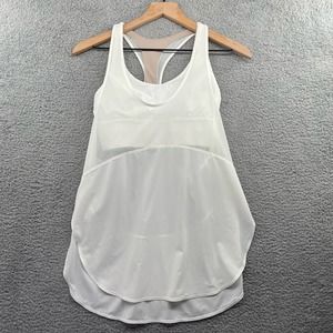 LULULEMON Twist Around Tank Light Support For C/D Cup White Bra Top Combo White